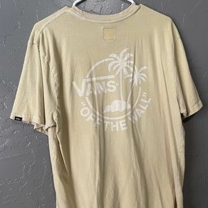 VANS Yellow Distressed Short Sleeve